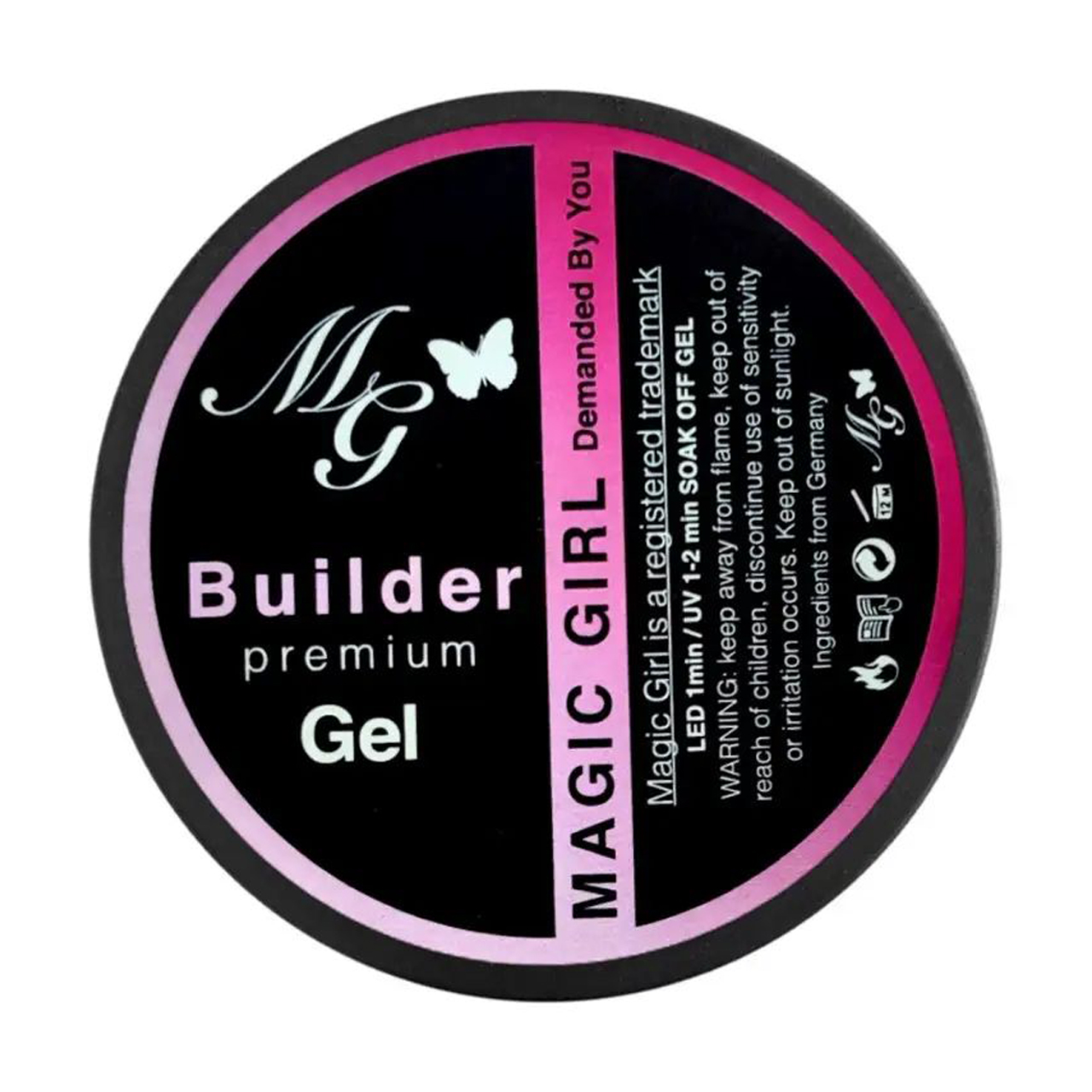 Гель для нарощування нігтів Magic Girl Builder Premium Gel, No.S1 Прозорий, 30 мл